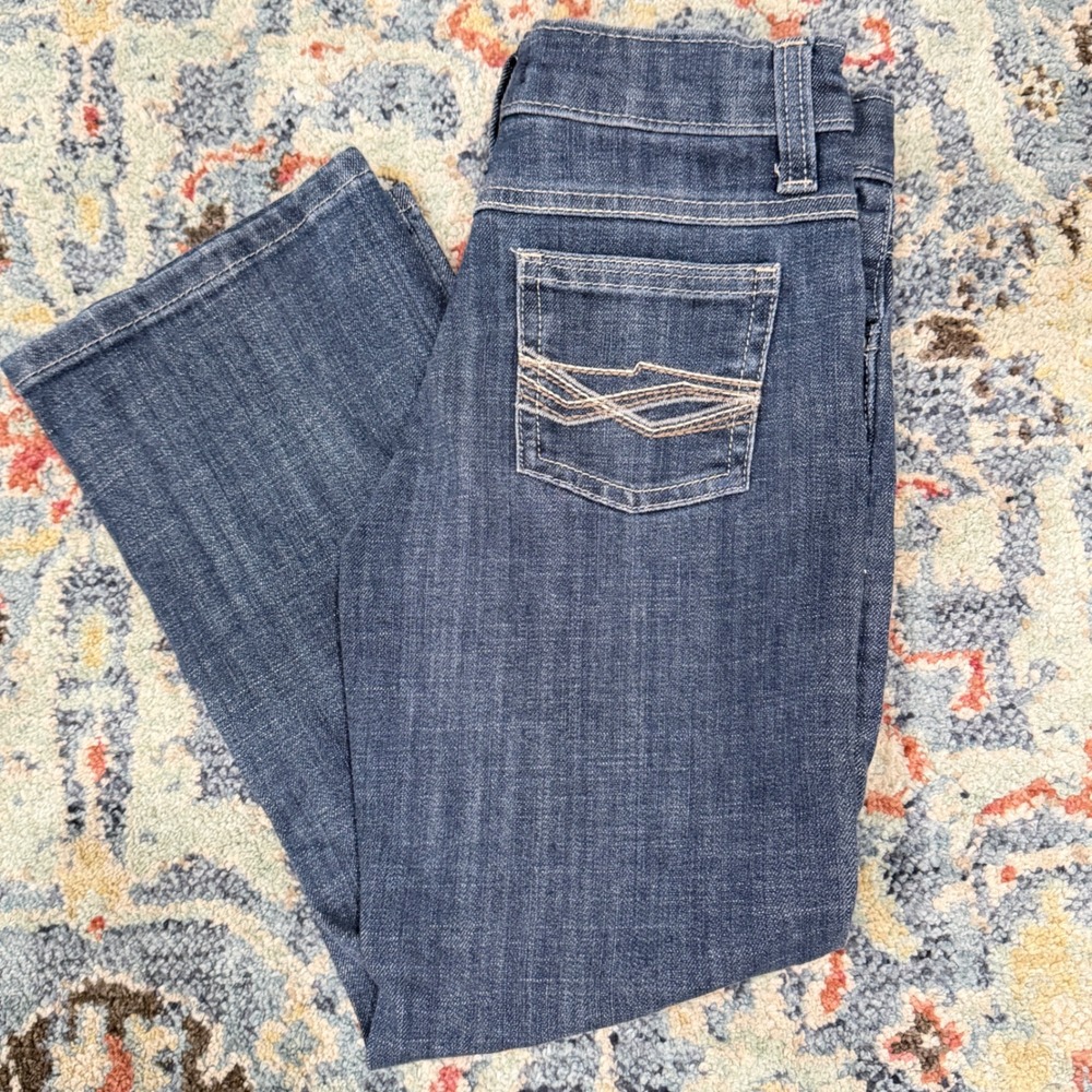 Wrangler 20X Jeans Boys 7 Regular Blue Bootcut Western Cowboy EUC
